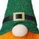 Glitzhome 25.5"H St. Patrick's Day Fabric Gnome Standing Decor