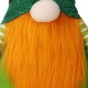 Glitzhome 25.5"H St. Patrick's Day Fabric Gnome Standing Decor