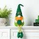 Glitzhome 28.25"H St. Patrick's Day Fabric Gnome Shelf Sitter with Dangling Legs