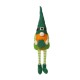 Glitzhome 28.25"H St. Patrick's Day Fabric Gnome Shelf Sitter with Dangling Legs