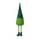 Glitzhome 28.25"H St. Patrick's Day Fabric Gnome Shelf Sitter with Dangling Legs