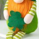 Glitzhome 28.25"H St. Patrick's Day Fabric Gnome Shelf Sitter with Dangling Legs