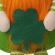 Glitzhome 28.25"H St. Patrick's Day Fabric Gnome Shelf Sitter with Dangling Legs