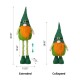 Glitzhome 40"H St. Patrick's Day Telescoped Fabric Gnome Standing Decor