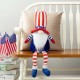 Glitzhome 24"H Fabric Patriotic/Americana Gnome Shelf Sitter with Dangling Legs