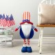 Glitzhome Telescoped Fabric Patriotic/Americana Gnome Standing Décor