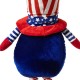 Glitzhome Telescoped Fabric Patriotic/Americana Gnome Standing Décor