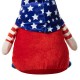 Glitzhome Set of 3 Fabric Patriotic/Americana Gnomes Table Décor