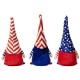 Glitzhome Set of 3 Fabric Patriotic/Americana Gnomes Table Décor