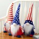 Glitzhome Set of 3 Fabric Patriotic/Americana Gnomes Table Décor