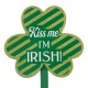 Glitzhome 15"H Set of 3 St. Patrick's Day Wooden Shamrocks Yard Stakes