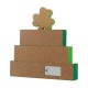 Glitzhome 11.5"H St. Patrick's Day Lighted Wooden Block Table Sign