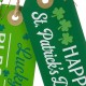 Glitzhome 24"H St. Patrick's Day Wooden Doorknob Hanging Decor