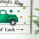 Glitzhome 24"L St. Patrick's Day Wooden Truck Wall Decor