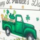 Glitzhome 24"L St. Patrick's Day Wooden Truck Wall Decor