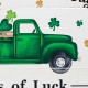 Glitzhome 24"L St. Patrick's Day Wooden Truck Wall Decor