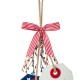 Glitzhome 19.5"H Wooden Patriotic/Americana Doorknob Hanging Decor