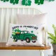 Glitzhome 18"L Faux Burlap Happy St. Patrick's Day Truck Pillow