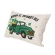 Glitzhome 18"L Faux Burlap Happy St. Patrick's Day Truck Pillow