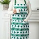 Glitzhome St. Patrick's Day Shamrocks Apron with 2 Roomy Pockets