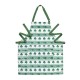 Glitzhome St. Patrick's Day Shamrocks Apron with 2 Roomy Pockets