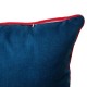 Glitzhome 18"L Faux Burlap Patriotic/Americana Flag Pillow