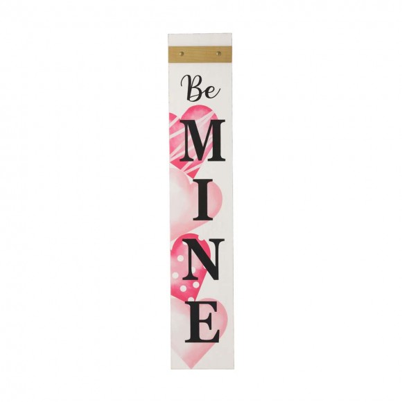 Glitzhome 42"H Valentine's Wooden "Be Mine" Porch Sign