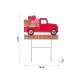 Glitzhome 24"H Valentine's WELCOME Truck Yard Stake or Hanging Sign (Two Functions)