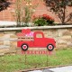 Glitzhome 24"H Valentine's WELCOME Truck Yard Stake or Hanging Sign (Two Functions)