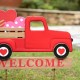 Glitzhome 24"H Valentine's WELCOME Truck Yard Stake or Hanging Sign (Two Functions)