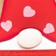 Glitzhome 24"H Set of 4 Metal Valentine's LOVE Gnome Yard Stake or Hanging Sign (Two Functions)