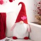 Glitzhome 25.5"H Fabric Valentine's Gnome Standing Decor