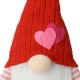 Glitzhome 25.5"H Fabric Valentine's Gnome Standing Decor