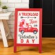 Glitzhome 24"H Valentine's Wooden Truck Porch Sign / Standing Décor