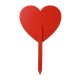 Glitzhome 15"H Set of 3 Wooden Heart-shaped Yard Stakes