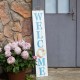 Glitzhome 42"H "Happy EASTER" & "WELCOME" Wooden Double Sided Porch Sign