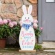 Glitzhome 36"H Easter Lighted Wooden Metal Bunny Porch Decor