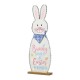 Glitzhome 36"H Easter Lighted Wooden Metal Bunny Porch Decor