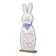 Glitzhome 36"H Easter Lighted Wooden Metal Bunny Porch Decor