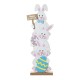 Glitzhome 30.75"H Easter Wooden Stacked Bunny Porch Decor