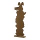 Glitzhome 30.75"H Easter Wooden Stacked Bunny Porch Decor