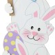 Glitzhome 30.75"H Easter Wooden Stacked Bunny Porch Decor