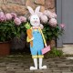 Glitzhome 36"H Metal Bunny Boy Yard Stake or Standing Décor or Wall Décor (Three Functions)