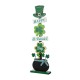 Glitzhome 42"H St. Patrick's Day Lighted Wooden Shamrocks Porch Decor