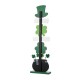 Glitzhome 42"H St. Patrick's Day Lighted Wooden Shamrocks Porch Decor