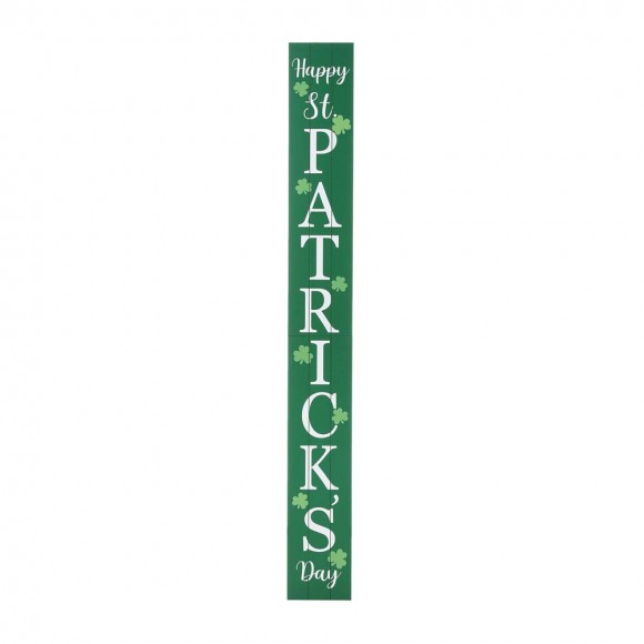 Glitzhome 60"H Wooden "Happy St. Patrick's Day" Porch Sign