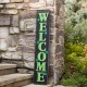 Glitzhome 42"H St. Patrick's Day Lighted Wooden "WELCOME" Porch Sign