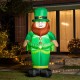 Glitzhome 8ft St. Patrick's Day Lighted Inflatable Leprechaun Decor