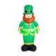 Glitzhome 8ft St. Patrick's Day Lighted Inflatable Leprechaun Decor