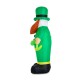 Glitzhome 8ft St. Patrick's Day Lighted Inflatable Leprechaun Decor